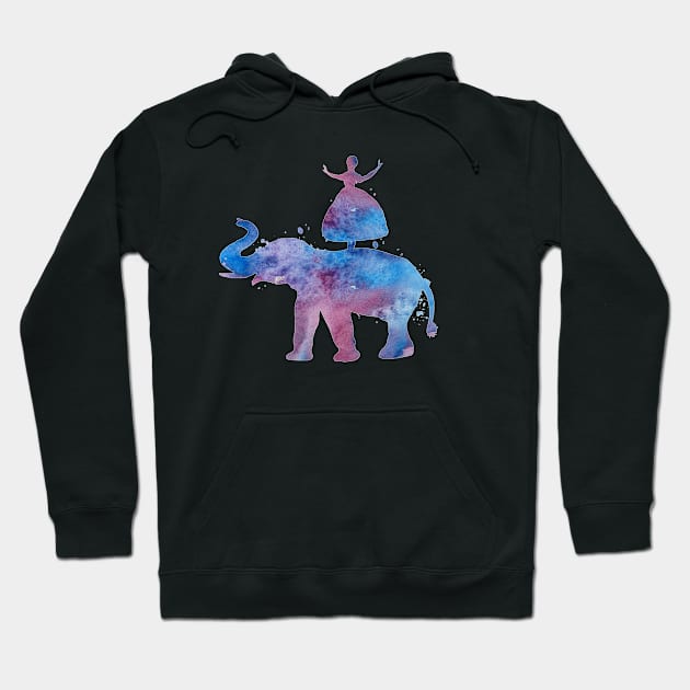 Elephant and ballerina Hoodie by TheJollyMarten